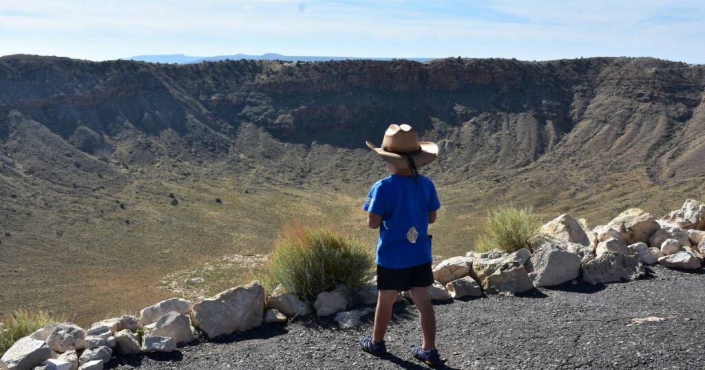 Road trips from Flagstaff with Kids: Meteor Crater