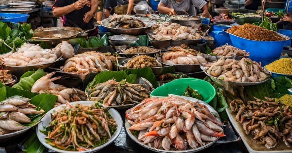 Chumphon fish market